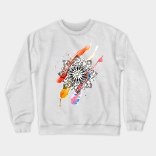 Watercolor mandala Crewneck Sweatshirt